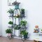9 Tiers Classical Metal Flower Plant Stand Indoor Outdoor Garden Home Decoration